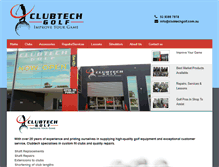 Tablet Screenshot of clubtechgolf.com.au